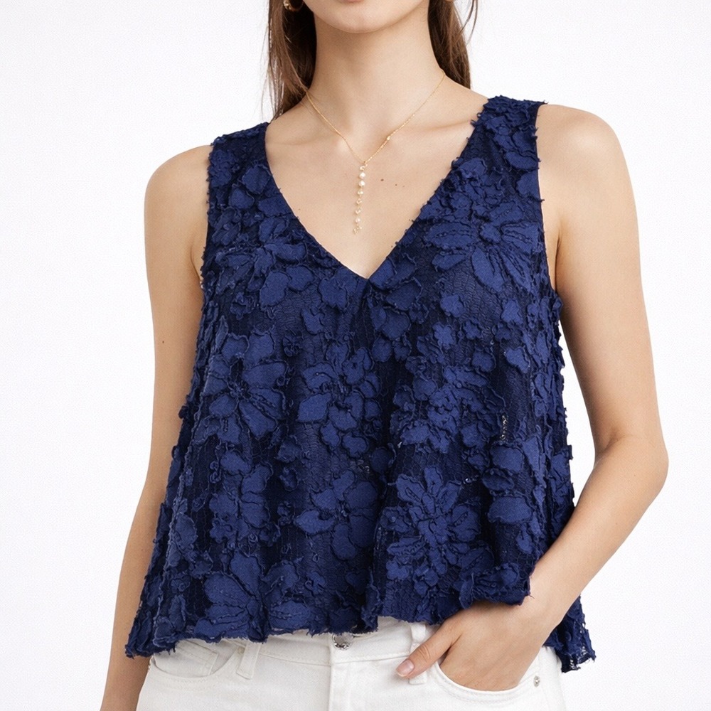 Anthropologie MAEVE Kenia Lace Tank Top. Size XS